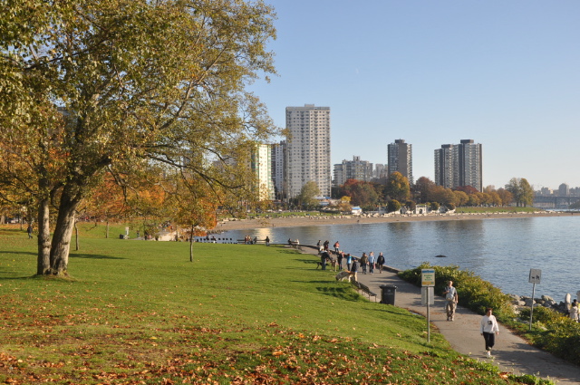 Vancouver West End view from Stanley Park